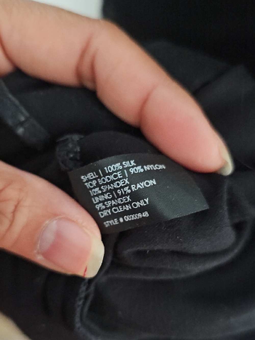 Club Monaco Black Mesh-Top Ruched Silk Dress - Picture 7 of 10